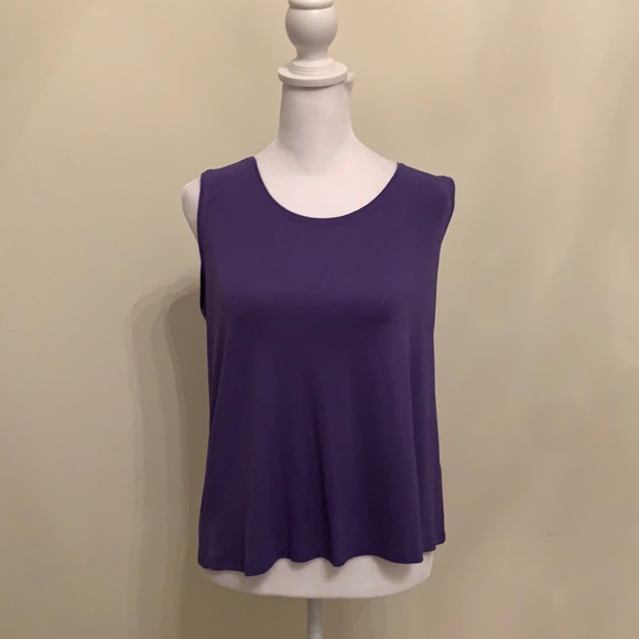 Eileen Fisher Silk and Cotton Knit Open Front Jacket. Never worn.Petite … - Picture 7 of 8